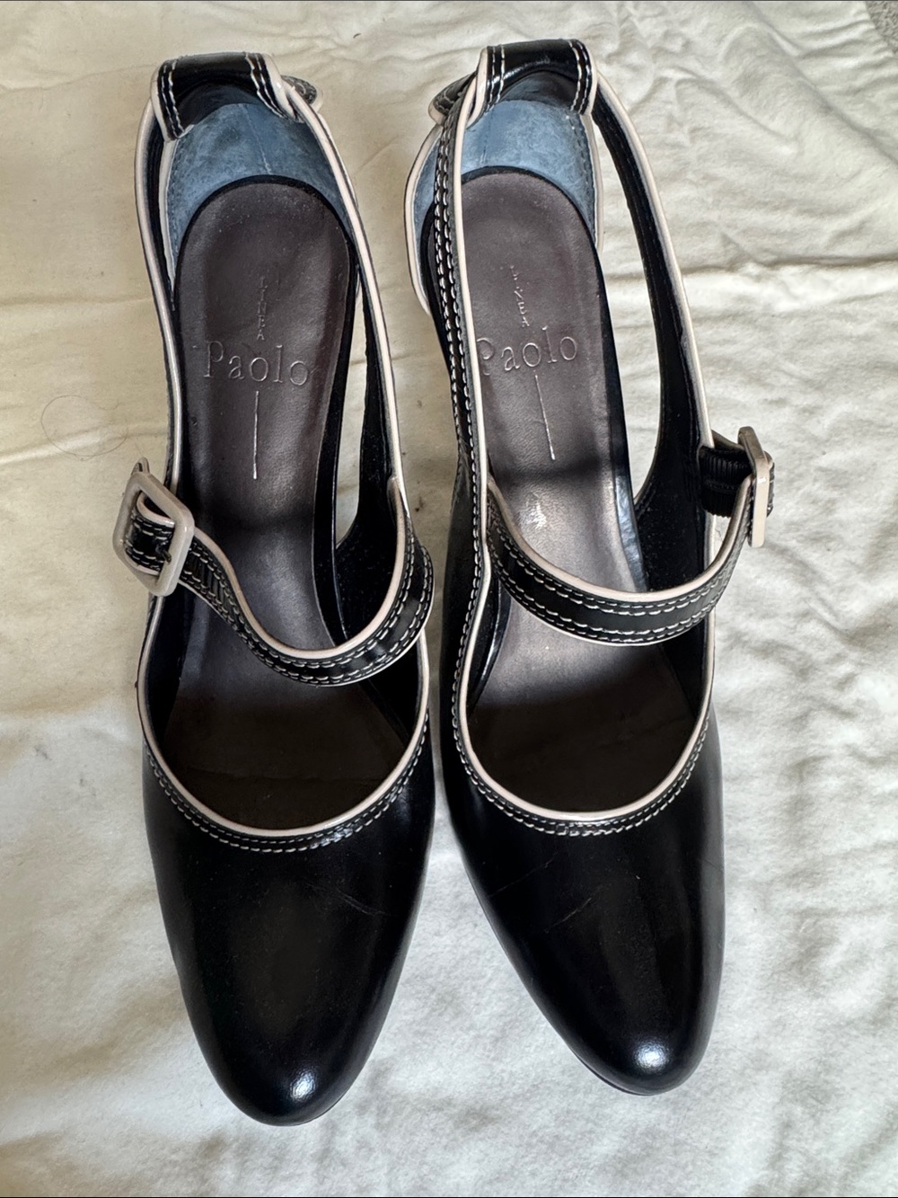 Paolo Women's Heels - Black and Cream